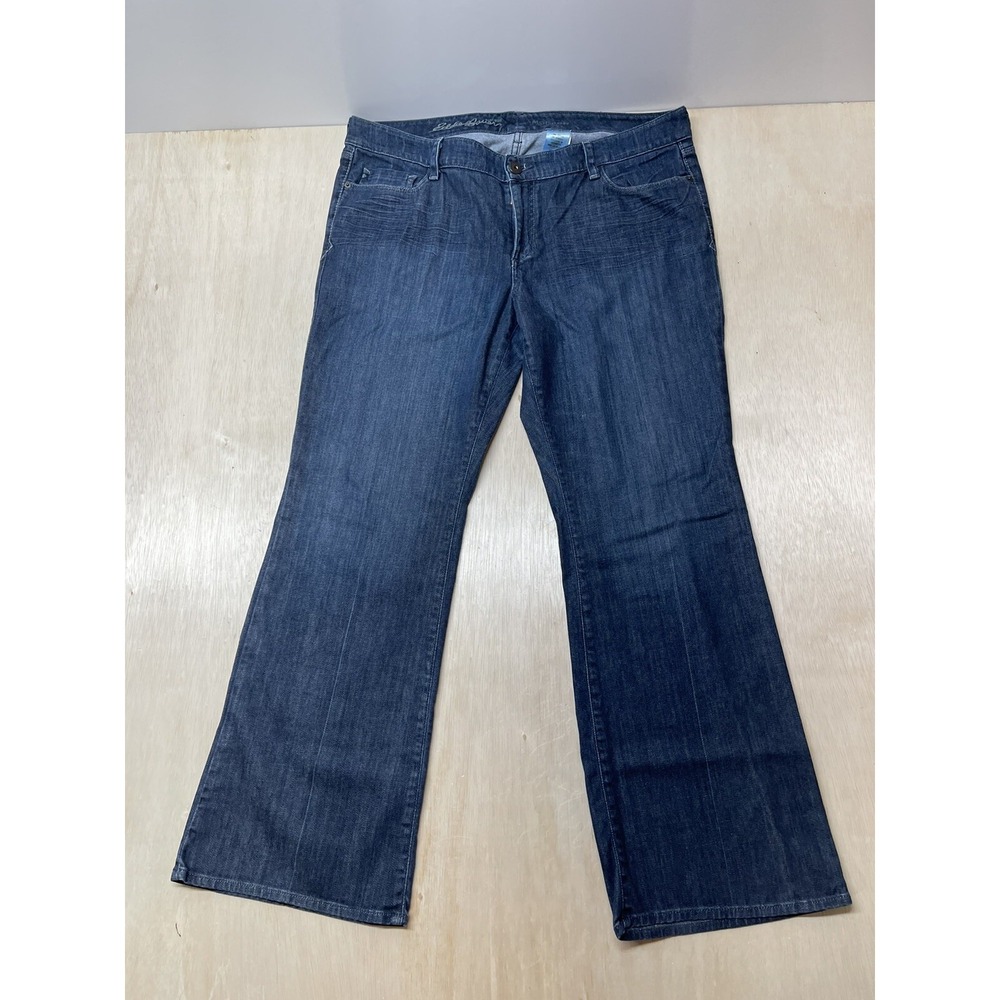 Eddie Bauer Jeans 18R Womens High Rise Modern Fit Boot Cut Denim - Picture 5 of 9
